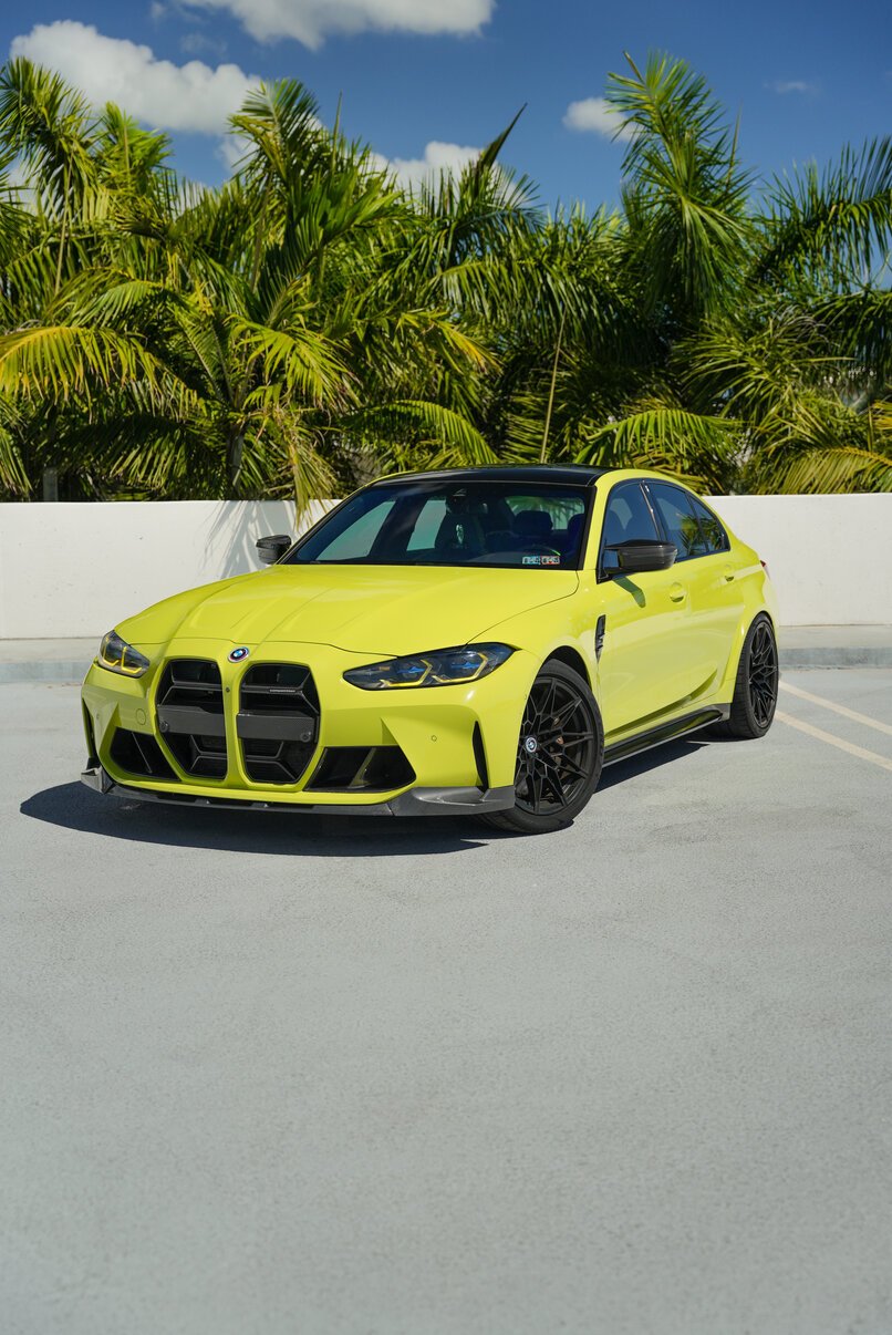 Rent BMW M3 Yellow in Miami – Luxury Sports Car Rental