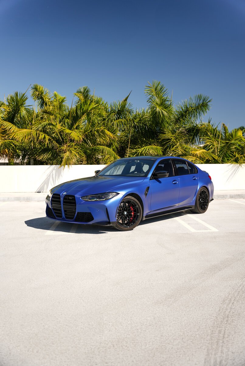 BMW M3 Blue rental in Miami – Sports Car Hire