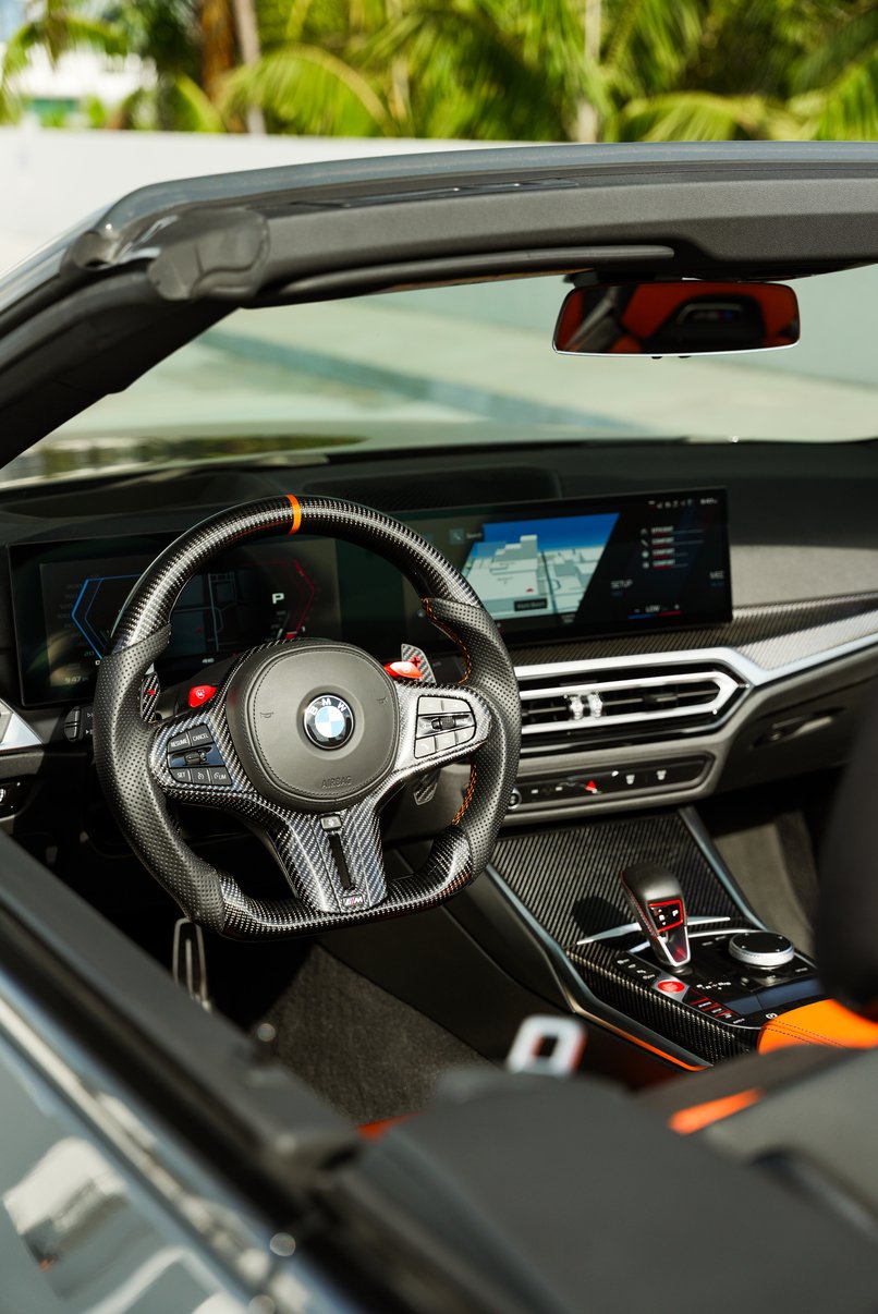 BMW M4 Grey Convertible rental in Miami – Luxury Convertible Hire